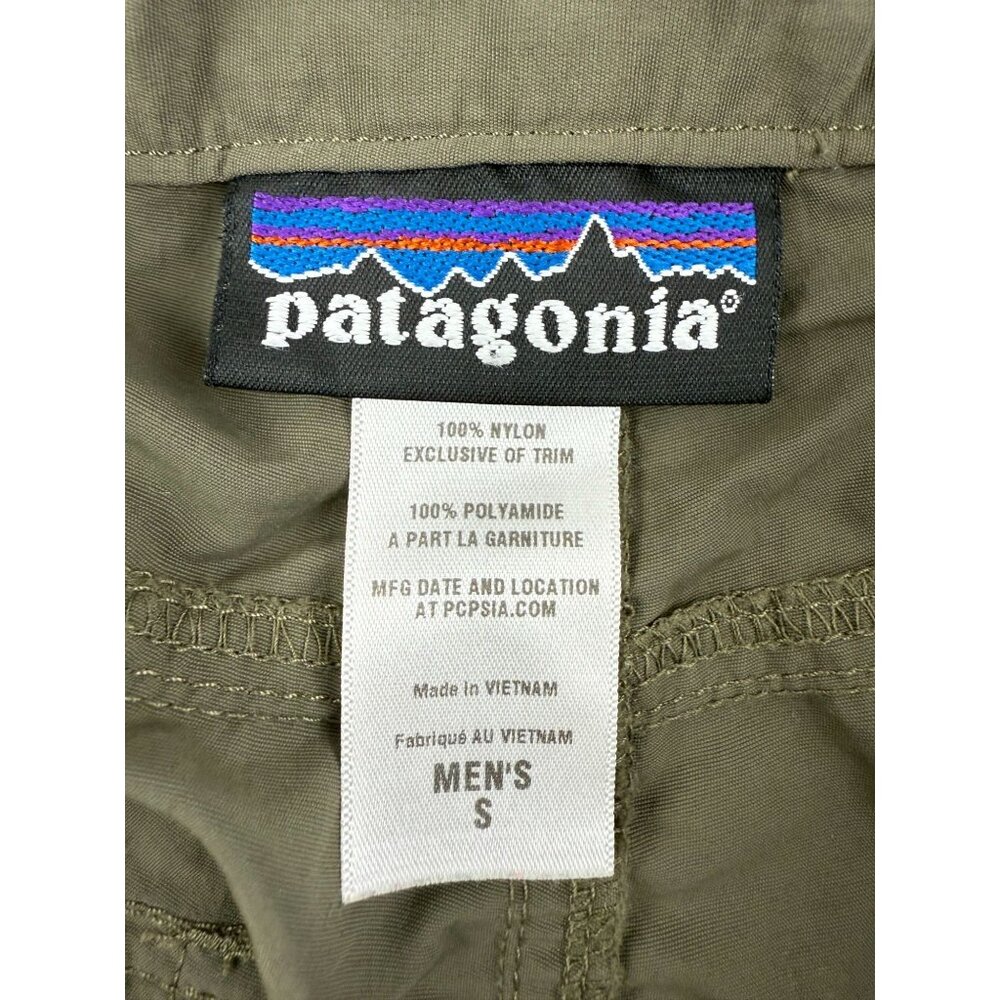 Patagonia Shorts Mens S Green Home Waters Elastic Waist Nylon Gorpcore Hike - Picture 4 of 6